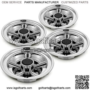 Golf Cart Accessories Wheel Covers Hub Caps for Yamaha/Club CAR/EZ-GO Par Car 8" (Set of 4)