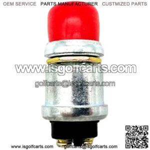Full Spectrum Parts Golf Cart 12V Red Horn Switch Button w/Cover Floor Mount for Club Car, EZGO, Yamaha