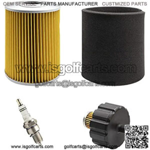 Air Filter Pre-Filter with Spark Plug Fuel Filter Tune Up kit Replacement for Yamaha G2 G9 G11 Gas Golf Cart