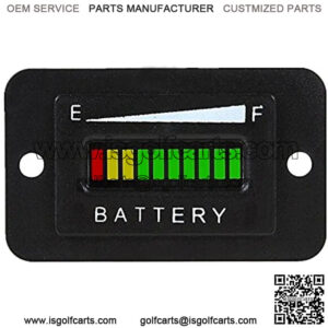 48V LED Battery Indicator Meter Gauge for EZGO Club Golf Cart Yamaha Car Marine Jet Ski