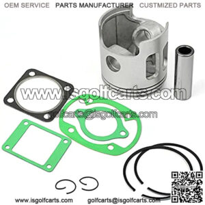 MOTO1988 Standard 68mm Piston Gasket Kit and Ring for Yamaha G1 2-Cycle Gas Golf Cart 1978-1989 J10-11631-00-96 J10-11610-00-00
