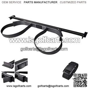 Golf Cart Bag Mount ?C Golf Bag Holder Bracket Attachment for Rear Seat ?C Fits EZGO Club Car Yamaha
