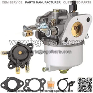 Golf Cart Carburetor Fuel Pump Kit for 1991+ EZGO TXT Marathon Medalist Freedom ST 4-Cycle Models with 295cc Engines OEM# 26645-G01 26645-G03 72840-G01 26726-G01 26727-G01 72558-G02 603901 17553