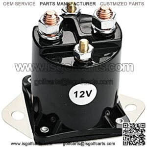 12V Gas Golf Cart Solenoid Relay for Club Car 1984 DS & Precedent Replaces Part Number 1013609,435-154