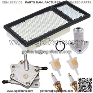 72368G01 Air Filter Golf Cart Tune Up Kit for Compatible with EZGO Medalist TXT 1991- 2008 295/350cc 4 Cycle Robins Motor 295cc 350cc with 72084-G01 Fuel Filter 72021-G01 Fuel Pump Spark Plug Kit