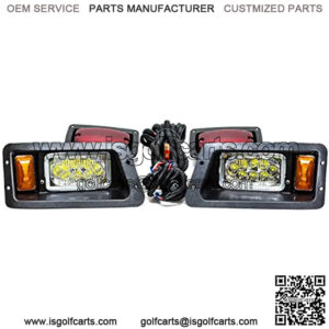 EPR Golf Cart LED Headlight Tail Light Kit Compatible With Yamaha 1995-2007 G14-G22 12V Gas Electric