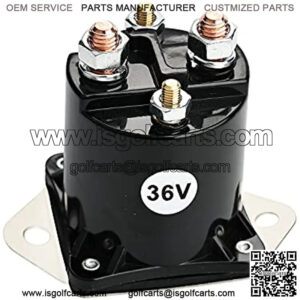 36V Electric Golf Cart Solenoid Fit for Club Car DS (1976 to 1998) 4 Terminal Solenoid
