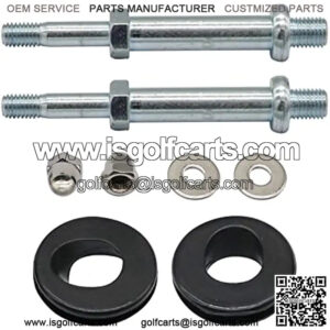 Top Front Roof Support Bolt Stud and Grommet Repair Kits for 2003-2007 Yamaha G22 Golf Carts OEM#JU0-K834A-00-00 JU0-K834A-10-00 JN3-K832F-00-00