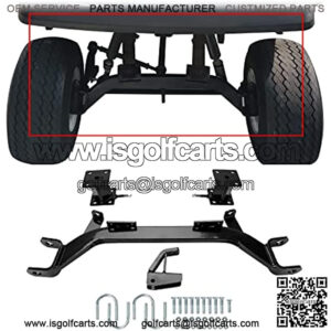 4" Drop axle Lift kit Compatible with 1991-1994.5 EZGO Marathon Golf Cart Electric Model Steel