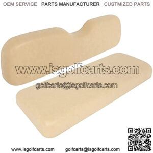 Rear Replacement Cushions for Golf Cart Rear Seat, Golf Cart Cushion Back Seat for EZGO TXT RXV ST for ST Sport for Valor Models for Club Car, Tan, Rear, 2 Piece Set