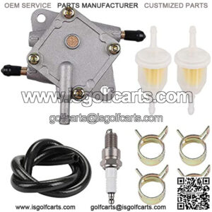 72021-G01 Fuel Pump Fuel Line Spark Plug Compatible with EZGO 295cc & 350cc Golf Carts TXT & Medalist 4-cycle models 1994-UP