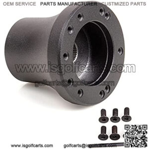 Golf Cart Steering Wheel Adapter,Golf Cart Accessories of Adapter for Club Car DS,Black