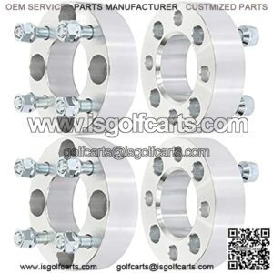 4 pcs 1.5 inch 4x4 to 4x4 Wheel Spacers 4x101.6 to 4x101.6 4 Lug 68.5mm CB 1/2" Studs fits for EZ GO CLUB CAR for Golf CART