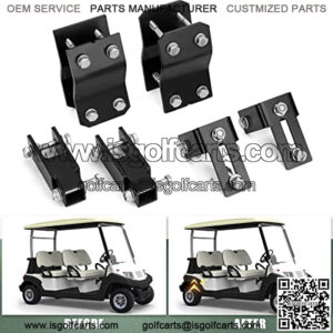 4" G2 G9 Lift Kits for Yamaha 1985-1994 Models Gas and Electric,4 inch Front & Rear Golf Cart Block Mount Bracket Kit Black fit up to 20" Tires