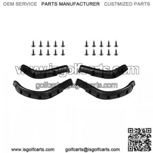 4PCS Yamaha Golf Cart Fender Flares with Black Self-Taping Screws for G14,G16,G19,G20,G22 G/E Models,3-4 Inches Wide,Made of Impact-Resistant ABS plastic,for Lifted Golf Cart with Offroad Tires