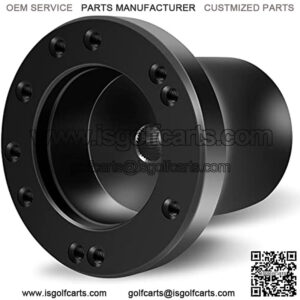 Steering Wheel Adapter Golf Cart Steering Wheel Adapter for YAMAHA Golf Carts Mounting Adapter(Black)