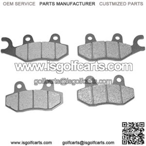 Golf cart Front Brake Pads Kit,left and right side caliper for HDK CitEcar TOMBERLIN E-merge emerge 500 E2 SE LE SS COUPE REVENGE, E4 LE PLUS REVENGE,SS SALOON,GHOSTHAWK