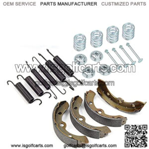 Brake Shoes and Springs Kit Fit For Yamaha Gas Golf Cart G9 G11 G14 G16 G19 G20 G21 G22 G27 G28 For EZGO TXT Medalist RXV Workhorse Gas Golf Cart