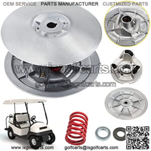 Golf Cart Secondary Driven Power Clutch Kit Metal Surface Drive Clutch 1985-2007 Driven Clutch Kit Compatible with Yamaha Low End G2-G28 Golf Cart (with Spring)