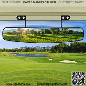 16.5" Wide Rear View Convex Golf Cart Mirror for EZ Go, Club Car, Yamaha