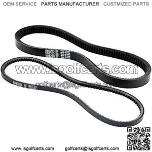 Club Car Clutch Drive Belt/Starter Generator Belt Kits for 1997-Up DS & 2004-Up Precedent Golf Cart OEM #1016203, 101916701