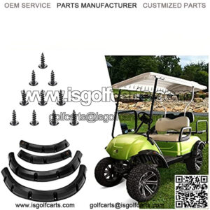 Golf Cart Fender Flares for Yamaha Drive G29 4 Piece Standard Fender Flares (2) Front & (2) Rear with Metal Hardware, Not for G22