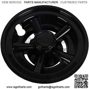 Golf Cart 8" SS Wheel Covers Hub Caps, Set of (4) Fits on Yamaha Club CAR EZ-GO Golf Cart