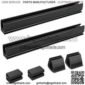 Golf Cart Windowshield Clip Set for Clubcar DS or Precedent Fit for 1"x1" Tube OEM#101444101,102005801 Include 12.6" Windshield Sash Clips, Windshield Retaining Clips, Windshield Bottom