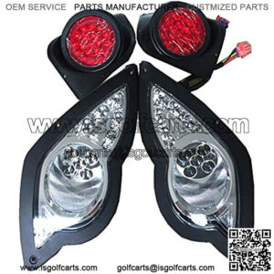 Golf Cart Yamaha LED Light Kit Fit Yamaha Drive G29 2007-up I LED Headlights And LED Tail