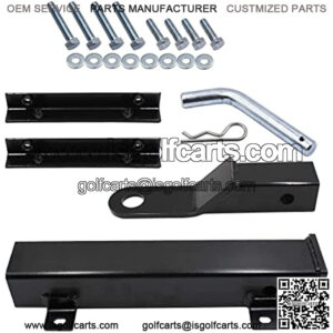 Golf Cart Rear Seat Trailer Hitch Fits Footrest-Club Car,EZGO,Yamaha Universal