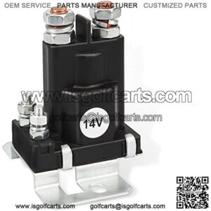EZGO 14V 4 Terminal Solenoid for TXT 1994-Up Gas Golf Cart, OEM #27153-G01, 27153G01, 612813