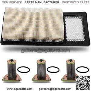 72368G01 Air Filter 72368-G01 Replacement for 1994-2005 EZGO 4 Cycle Txt Medalist 295CC 350CC 295 CC 350 CC Golf Cart Parts With 26591G01 Fuel Filter
