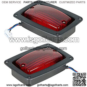 2 LED Tail Light 3 Wire Rear Taillights Pair Replacement for DS Club Car Golf Cart
