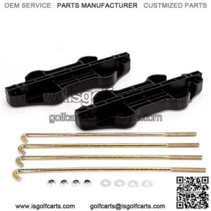 Golf Cart Battery Hold Down Fitting for Yamaha Drive G29,Zinc Plated Battery Hold Down Rod 12.5 Inch J-Bolt&Nut and Plastic Plate, OEM#JW2-H2133-00,JW2-H2133-00,90201-08310,95702-08500