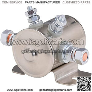 Max 300A Continuous Duty Solenoid Relay Nickel-Plating For Golf Carts, Winch, Marine In Rush 12VDC