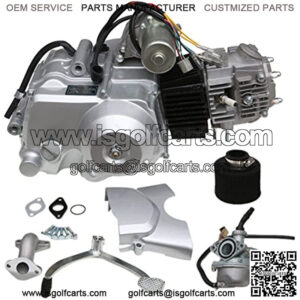 125cc Engine 4 Stroke Motor Semi-Auto 3 Forward 1 Reverse Gear for ATV 4 Wheelers Tricycle