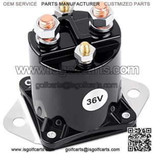 36 Volt Solenoid for Electric Golf Cart,4 Terminal Starter Solenoid Replacement 8016,Fits for Club Car Part DS 1976-1998
