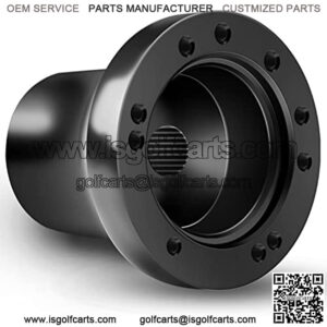 EZGO Steering Wheel Adapter Golf Cart Steering Wheel Adapter Golf Steering Wheel Adapter for EZGO TXT and EZGO RXV (Black)