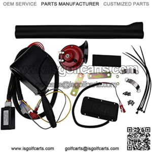 Golf Cart Turn Signal Kit with Horn Brake Hazard Light Switch fits LED Light kit with 9-pin Plug Wiring Harness 12V