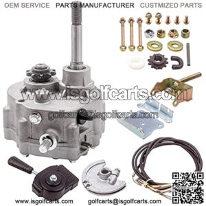 Go Kart Forward Reverse Gearbox Kit for 2HP-13HP Engine 4 Stroke Only Works with 30 Series Torque Converter 3 Shift Modes #35 Chain Go Karts Accessories Go Kart Transmission