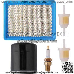 Club Car Tune Up Kit with Air Oil Fuel Filter Spark Plug for 1992-2004 Golf Cart DS Gas