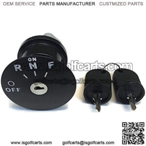 Ignition Key Switch & Keys for 48V RXV EZGO Electric Golf Cart Years 2008 & Up