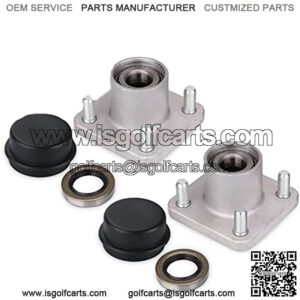 Wheel Hub Assembly for 1979-2001.5 EZGO TXT, Medalist, Marathon, ST 350 & Workhorse DCS Golf Cart, OEM# 19058-G2 19932-G1 17477-G1 12992-G1 14926-G1, Set of 2