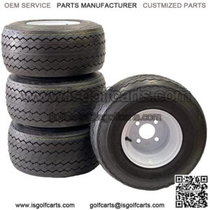 18x8.50-8 GTX OEM Golf Cart Wheels and Golf Cart Tires Combo - Set of 4