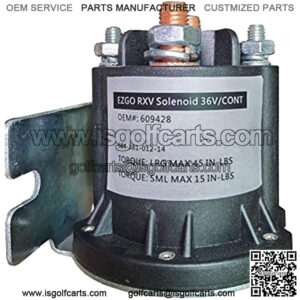 36 Volt Heavy Duty Solenoid Assembly for EZGO RXV Golf cart #609428,606971,7678