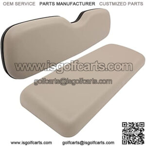 Rear Replacement Cushions for Golf Cart Rear Seat, Golf Cart Cushion Back Seat for EZGO TXT RXV ST for ST Sport for Valor Models for Club Car, Rear, Stone
