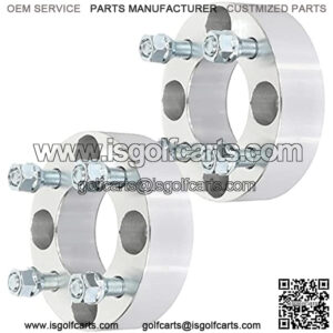 2X 1.5 inch 4x101.6mm Wheel Spacers 4 Lug 12x1.5 Studs 68.5mm 1/2" Studs fits for EZ GO EZGO Club Car for Golf Cart SmartPartsCo