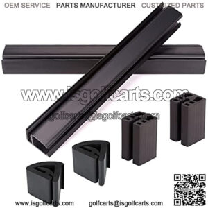 Golf Cart Windshield Mounting Clips Kit for Club Car DS Precedent 1994-up OEM 101444101 102005801 102163001 Include 12.6" Windshield Sash Clips & Bottom Clips & Retaining Clips Fits 1"x1" Tube