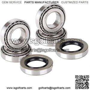 Golf Cart Front Wheel Hub Bearings & Oil Seals Kit for Club Car 1982-2002 DS Gas & Electric,Replace OEM# 1013135, 1011393(2 Sets)
