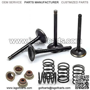 Intake Valve Exhaust Valve and Seals Spring Compatible with EZGO 4 Cycle Gas Golf Cart Fuji Robin 295 cc 350 cc 1992-2002 72507-G01 72508-G01